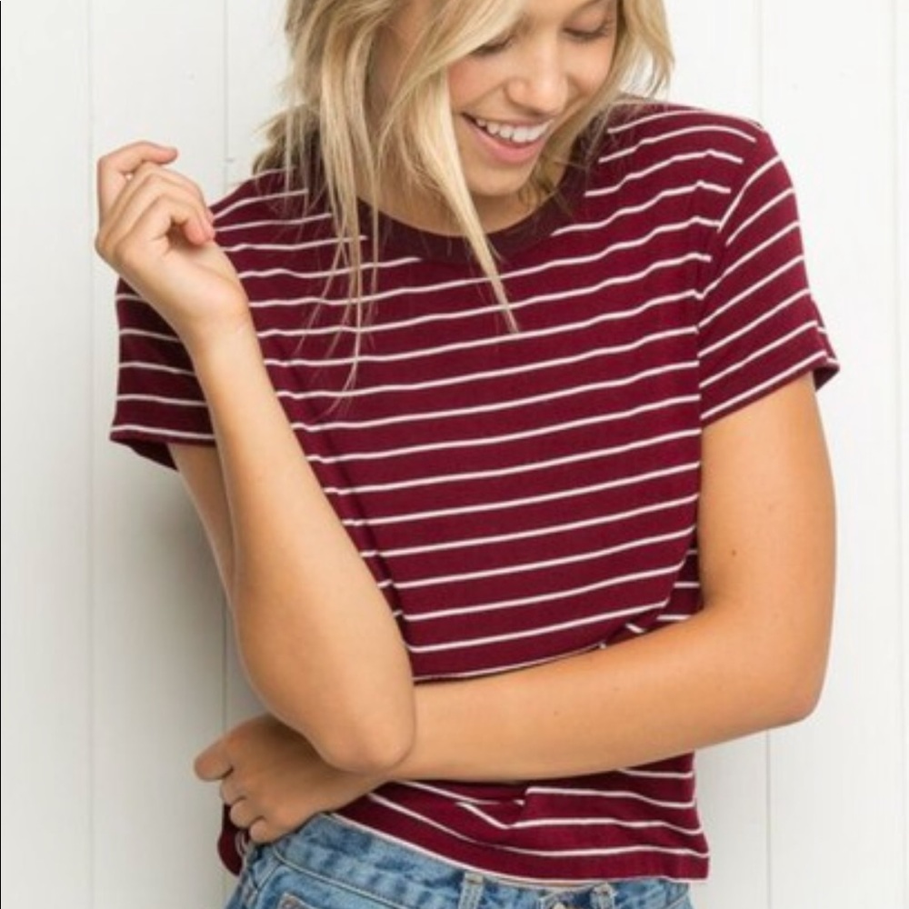 Brandy Melville Maroon Top